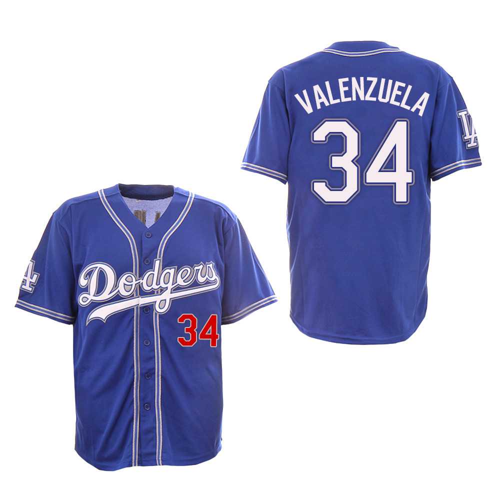 Dodgers 34 Fernando Valenzuela Royal New Design Jersey Dzhi,We sell and wholesale Dodgers 34 Fernando Valenzuela Royal New Design Jersey Dzhi on line form chian!
